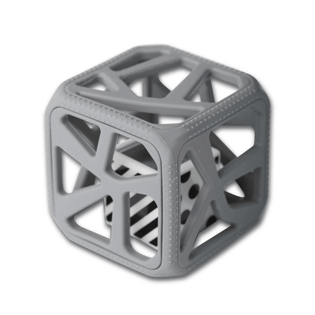 *Chew Cube - Dark Grey-Baby & Toddler-Tools 4 Teaching-Classroom Decor and More