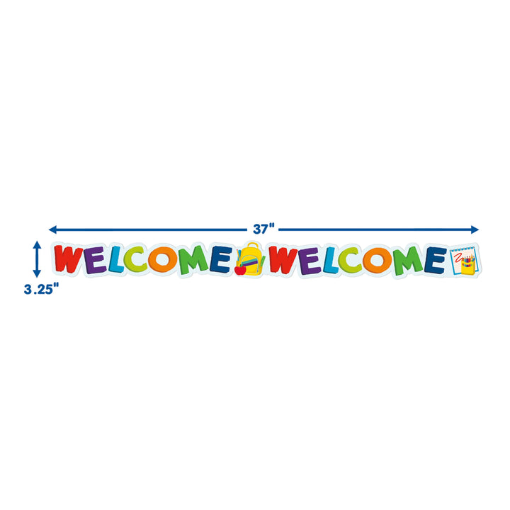 Welcome Deco Trim Extra Wide-Borders-Tools 4 Teaching-Classroom Decor and More