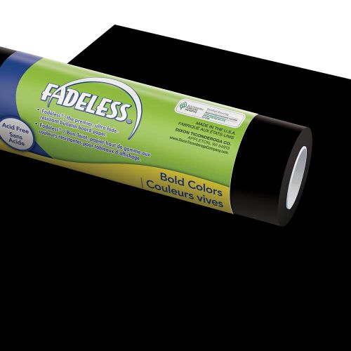 Fadeless® Bulletin Board Art Paper 48" X 12' - Black-Bulletin Board Paper - Fadeless-Tools 4 Teaching-Classroom Decor and More