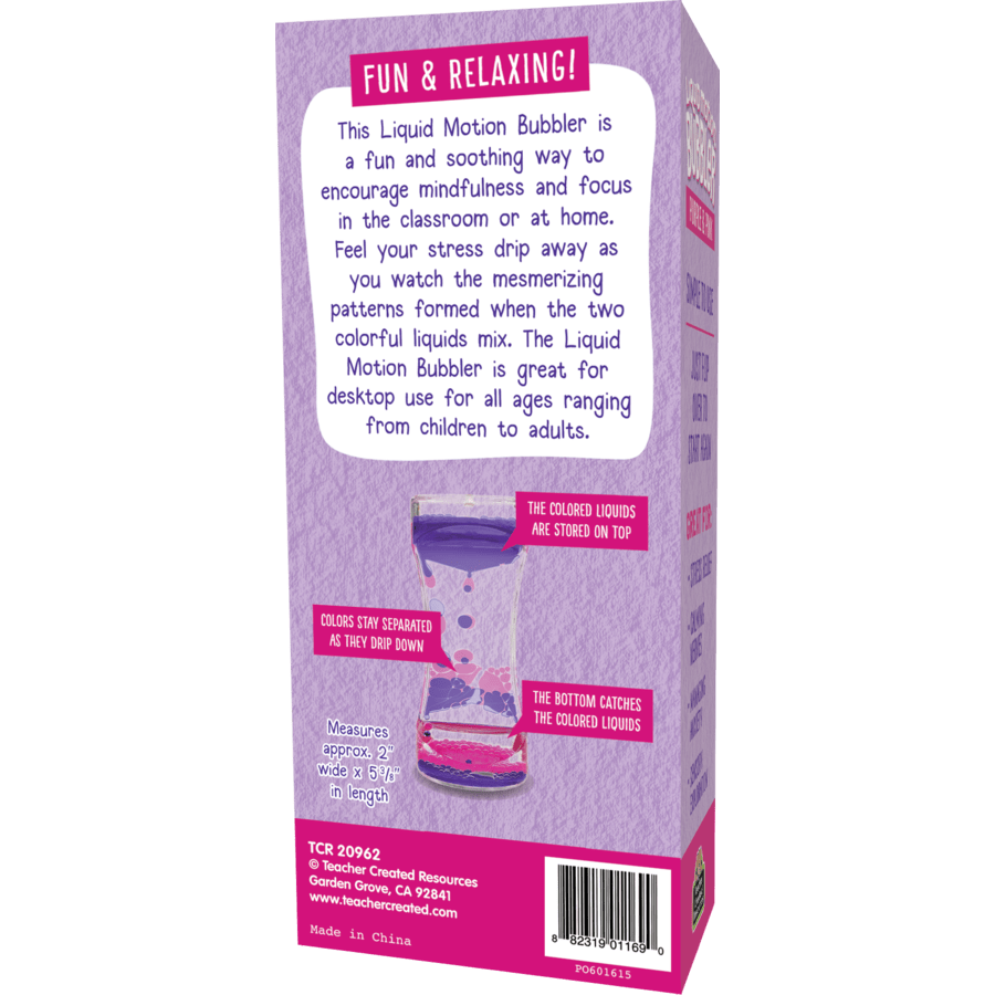 Pink & Purple Liquid Motion Bubbler-Sensory-Tools 4 Teaching-Classroom Decor and More