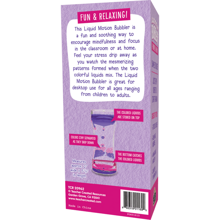 Pink & Purple Liquid Motion Bubbler-Sensory-Tools 4 Teaching-Classroom Decor and More
