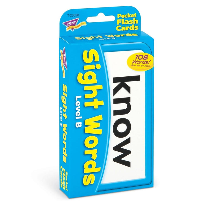Sight Words – Level B Pocket Flash Cards-Flashcards-Tools 4 Teaching-Classroom Decor and More