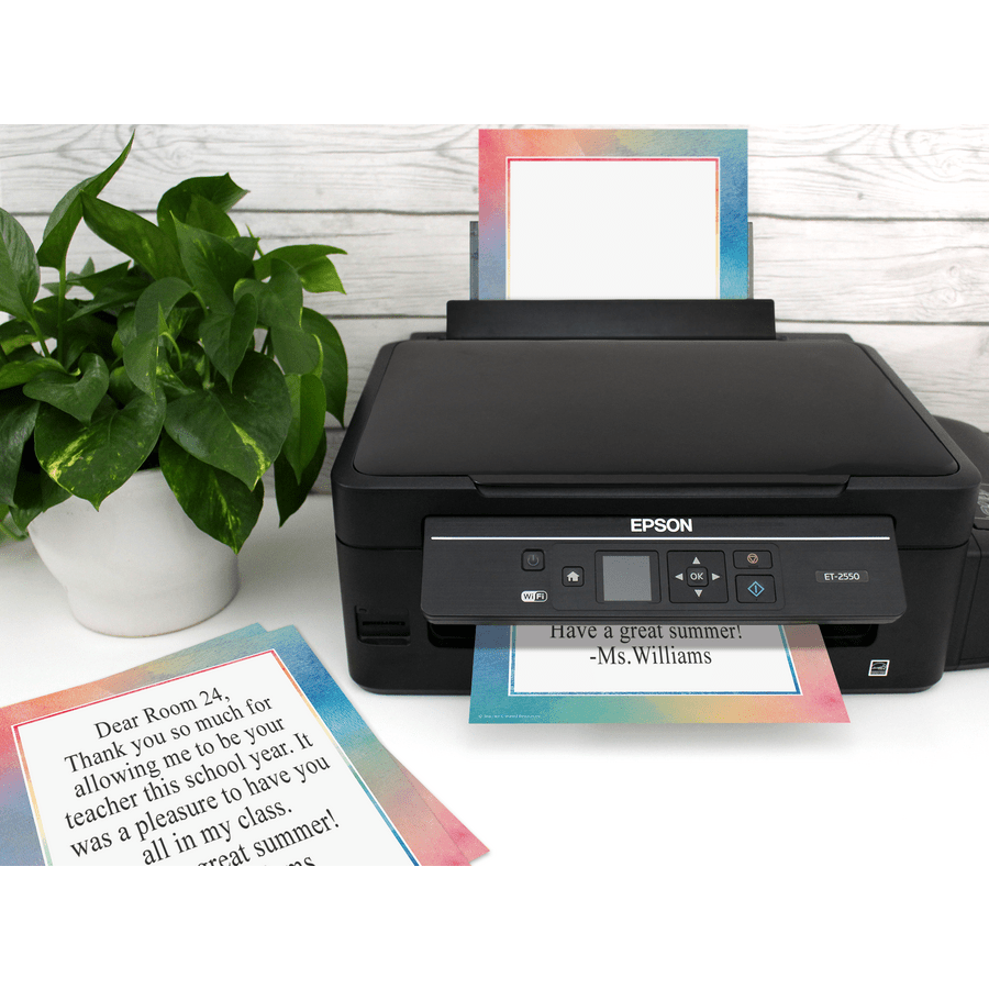 Watercolor Computer Paper-Computer Paper-Tools 4 Teaching-Classroom Decor and More