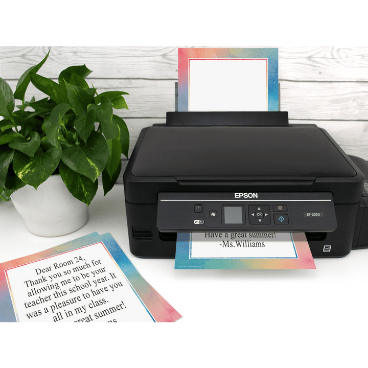 Watercolor Computer Paper-Computer Paper-Tools 4 Teaching-Classroom Decor and More