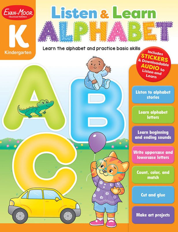 Listen and Learn: Alphabet, Grade K-Subjects - Reading - Reading Books-Tools 4 Teaching-Classroom Decor and More
