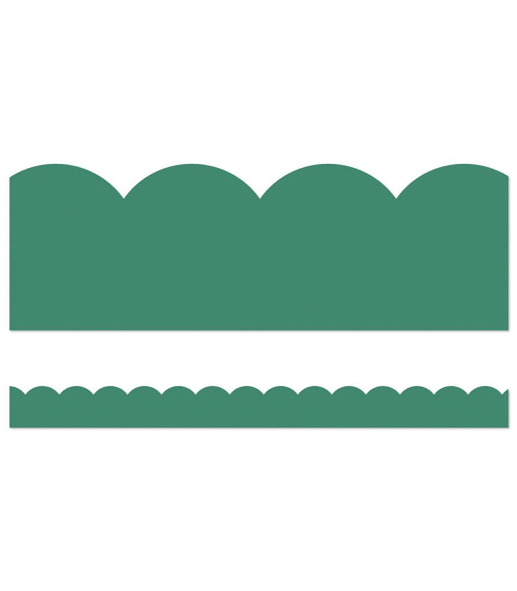 Grow Together Jade Green Scalloped Bulletin Board Borders-Borders-Tools 4 Teaching-Classroom Decor and More