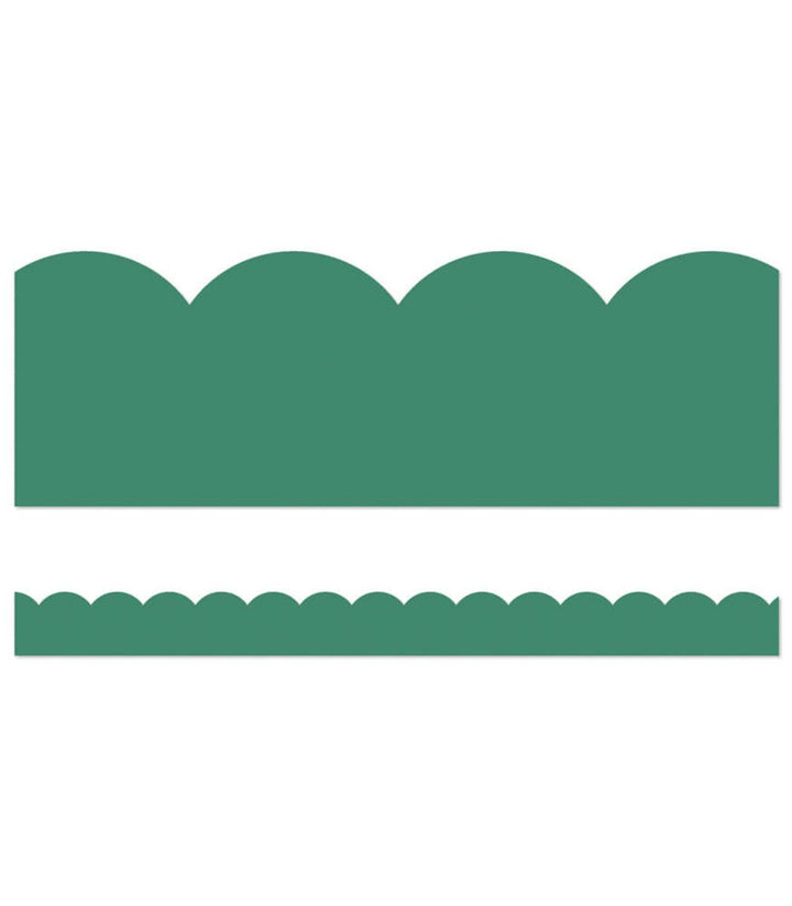 Grow Together Jade Green Scalloped Bulletin Board Borders-Borders-Tools 4 Teaching-Classroom Decor and More