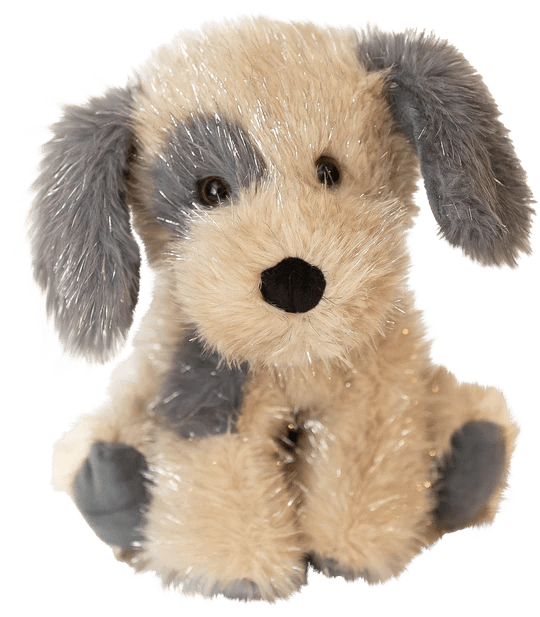 Shimmers Puppy 8"-10"H Silver Thread Plush - Tools 4 Teaching