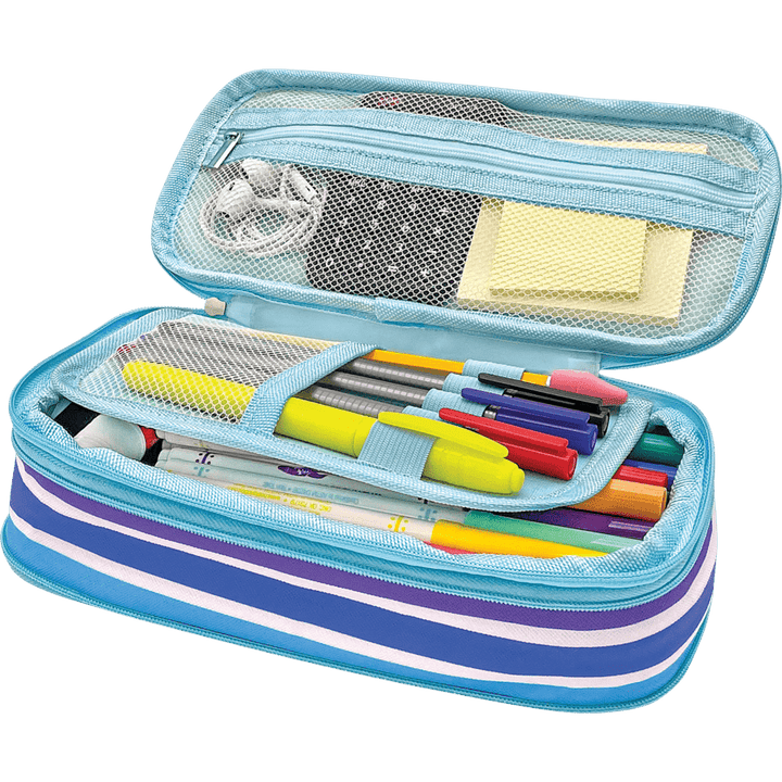 Pencil Case: Colorful Stripes-Office Supplies-Tools 4 Teaching-Classroom Decor and More