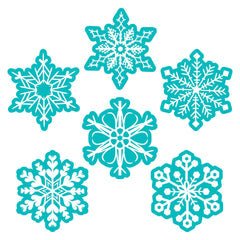 Snowflakes 6" Designer Cut-Outs-Tools 4 Teaching-Classroom Decor and More