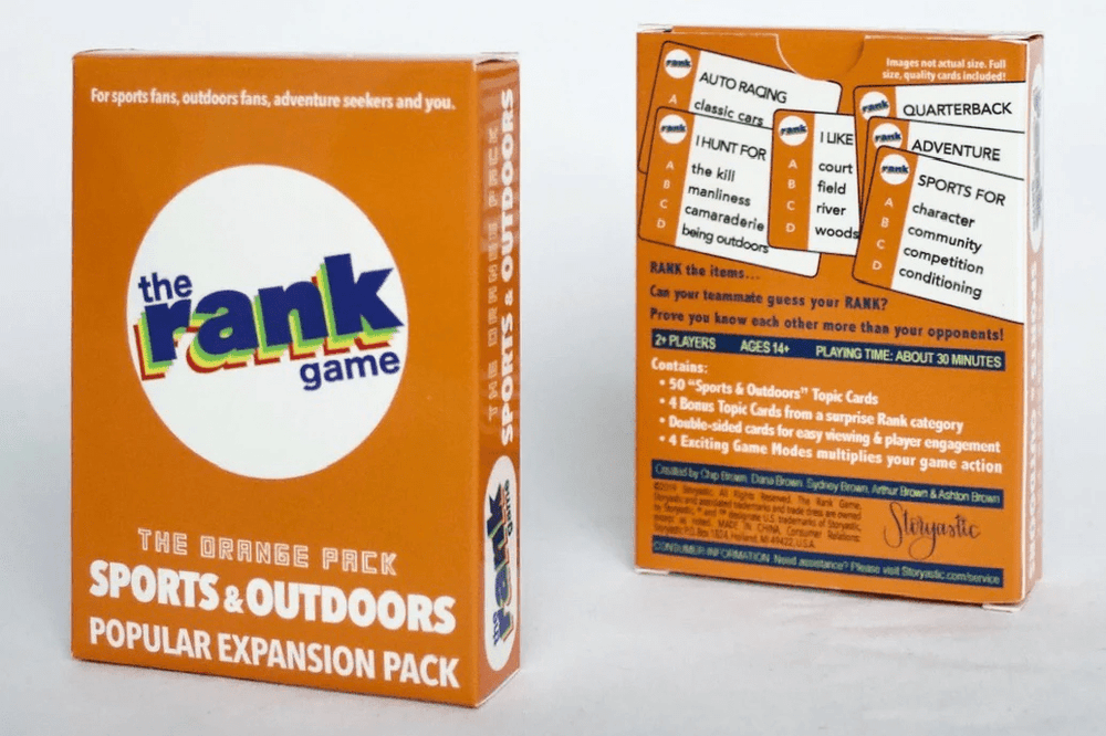 *The Rank Game Expansion Pack: Sports & Outdoors (Orange Pack) Game-Games-Tools 4 Teaching-Classroom Decor and More