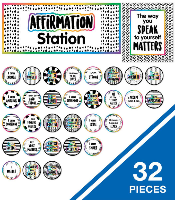 Affirmation Station Bulletin Board Set-Bulletin Board Sets-Tools 4 Teaching-Classroom Decor and More