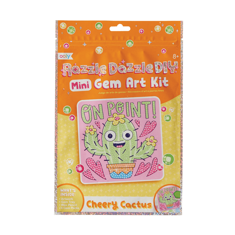 Razzle Dazzle DIY Gem Art Kit - Cheery Cactus-Craft Activity-Tools 4 Teaching-Classroom Decor and More