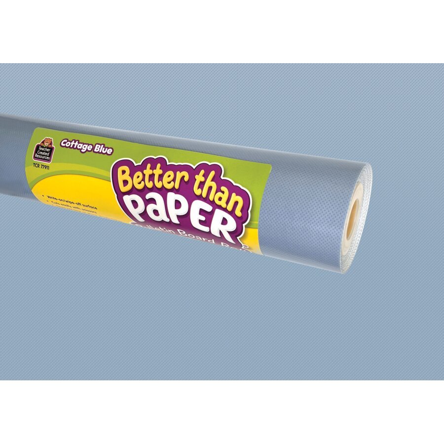 Better Than Paper® Bulletin Board Roll: Cottage Blue-Bulletin Board Paper - Better Than Paper-Tools 4 Teaching-Classroom Decor and More