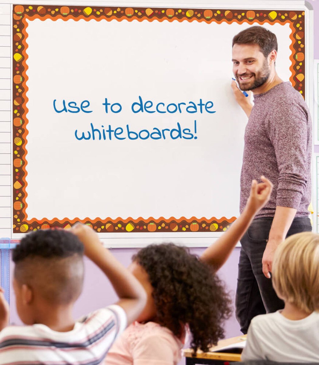 *Acorns & Pumpkins Scalloped Bulletin Board Borders-Tools 4 Teaching-Classroom Decor and More