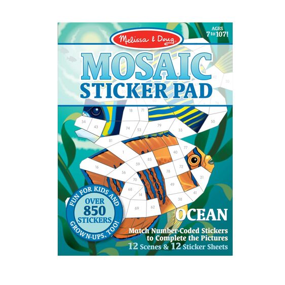 Mosaic Sticker Pad - Ocean-Activity Pads-Tools 4 Teaching-Classroom Decor and More