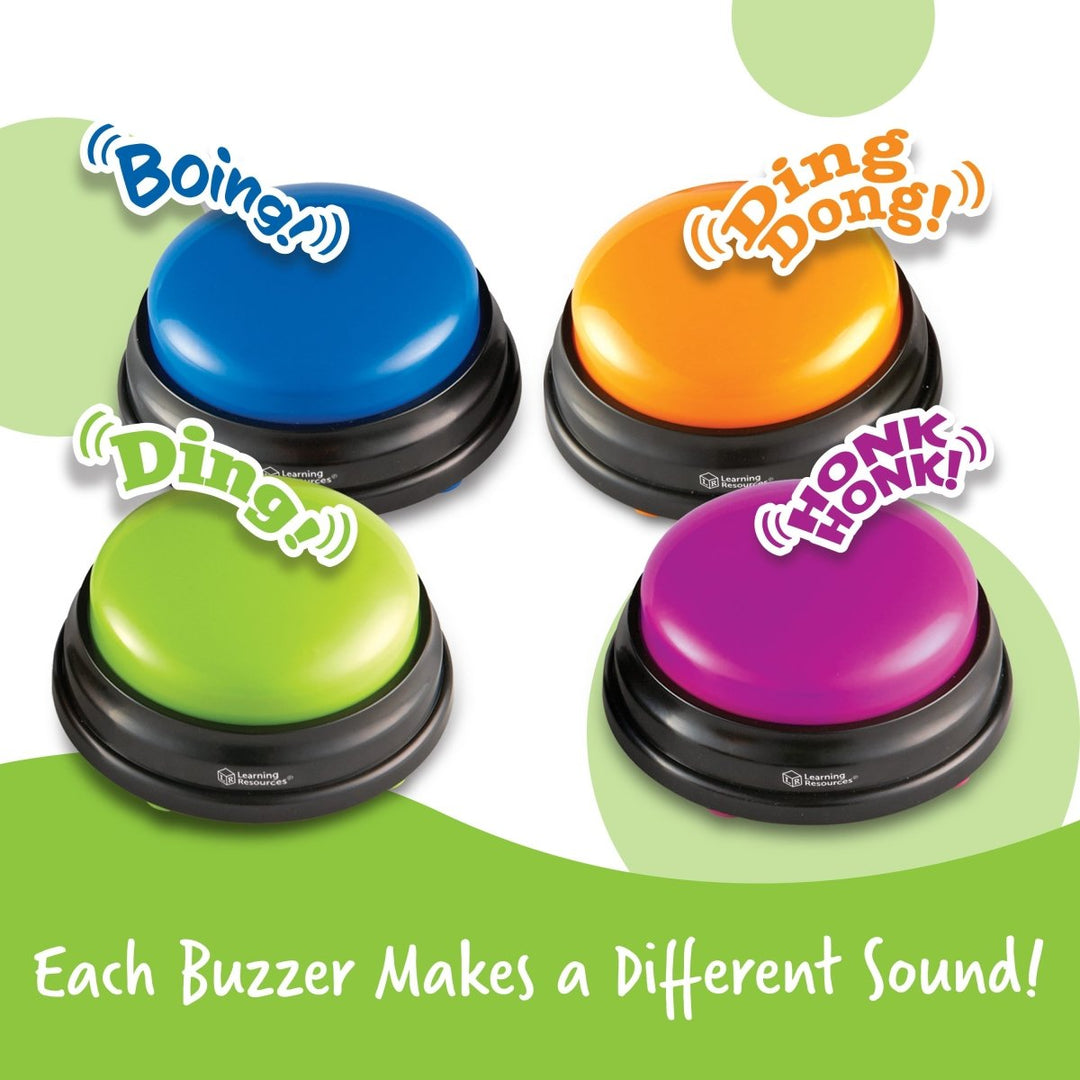 Answer Buzzers, Set of 4-Classroom Essentials-Tools 4 Teaching-Classroom Decor and More