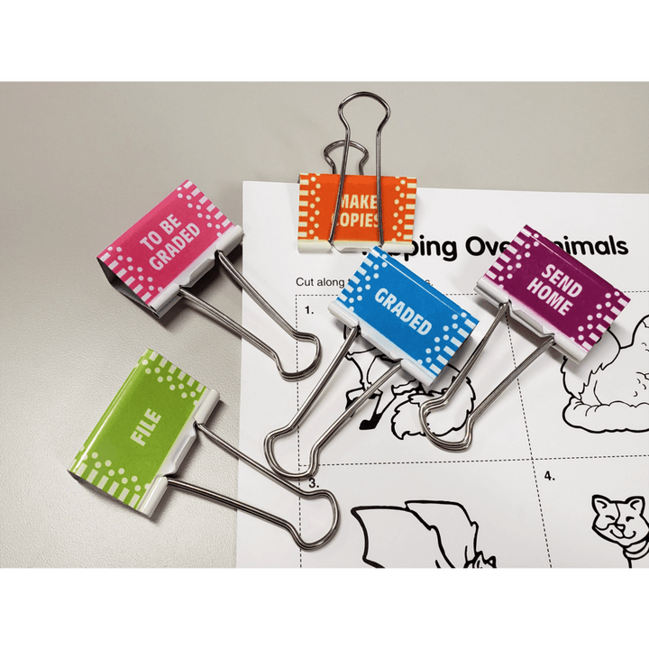 Classroom Management Large Binder Clips-Office Supplies-Tools 4 Teaching-Classroom Decor and More