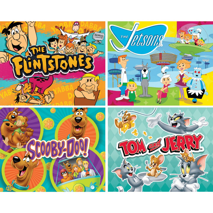 Hanna-Barbera 4-Pack 100 Piece Jigsaw Puzzles-Puzzles-Tools 4 Teaching-Classroom Decor and More