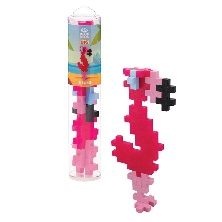PLUS PLUS® BIG 15 PC Tube - Flamingo-Plus Plus-Tools 4 Teaching-Classroom Decor and More