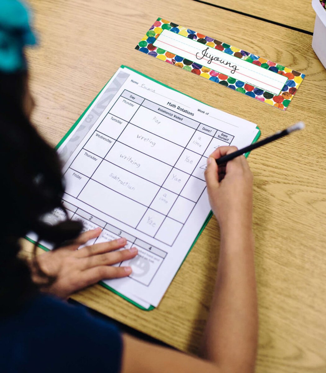 Eric Carle Dots Nameplates - Tools 4 Teaching