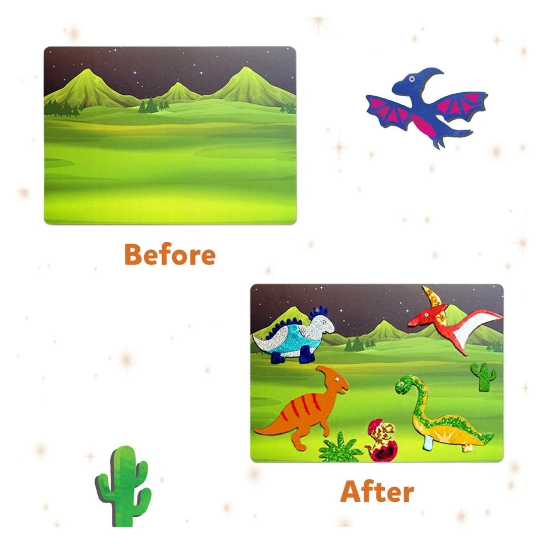 Foil Fun: World Of Dinosaurs | No Mess Art Kit (ages 4-9)-Craft Activity-Tools 4 Teaching-Classroom Decor and More