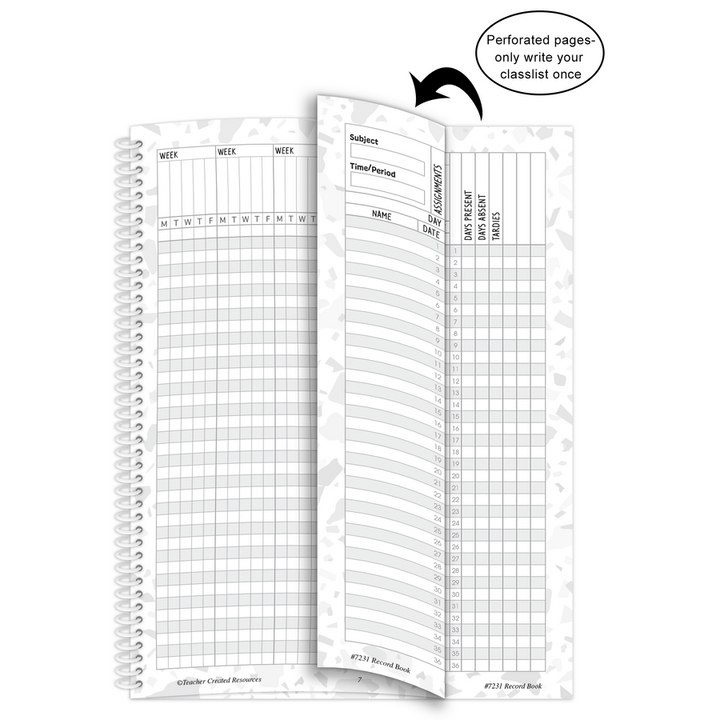 Terrazzo Tones Teacher Record Book-Record & Plan Books-Tools 4 Teaching-Classroom Decor and More