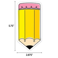 Doodle Pencil 6" Designer Cut-Outs-Accents-Tools 4 Teaching-Classroom Decor and More