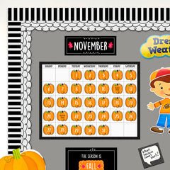 Doodle Pumpkin Calendar Days-Calendars-Tools 4 Teaching-Classroom Decor and More