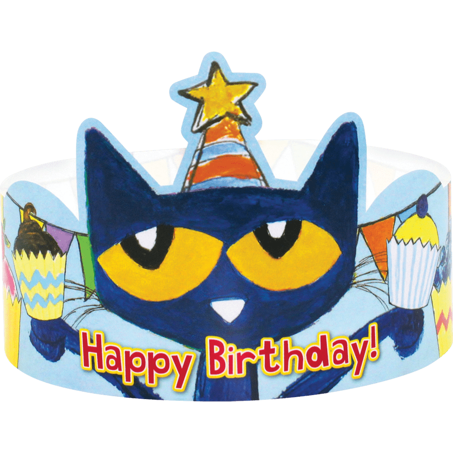 Pete the Cat Happy Birthday Crowns-Birthday-Tools 4 Teaching-Classroom Decor and More