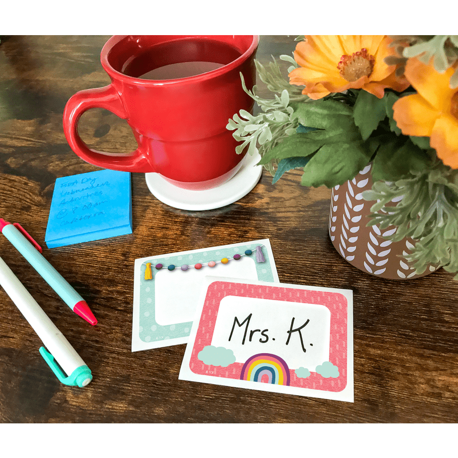 Oh Happy Day Name Tags/Labels - Multi-Pack-Nameplates &amp; Name Tags-Tools 4 Teaching-Classroom Decor and More