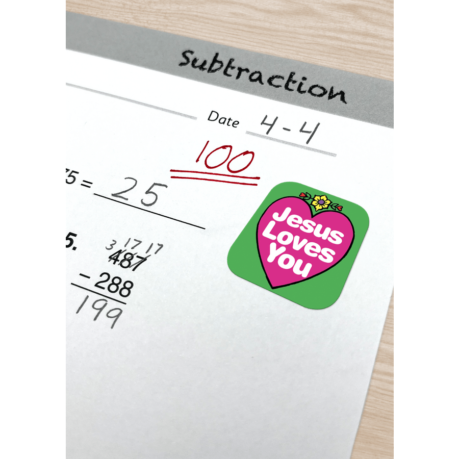 Jesus Loves You Stickers-Religious-Tools 4 Teaching-Classroom Decor and More