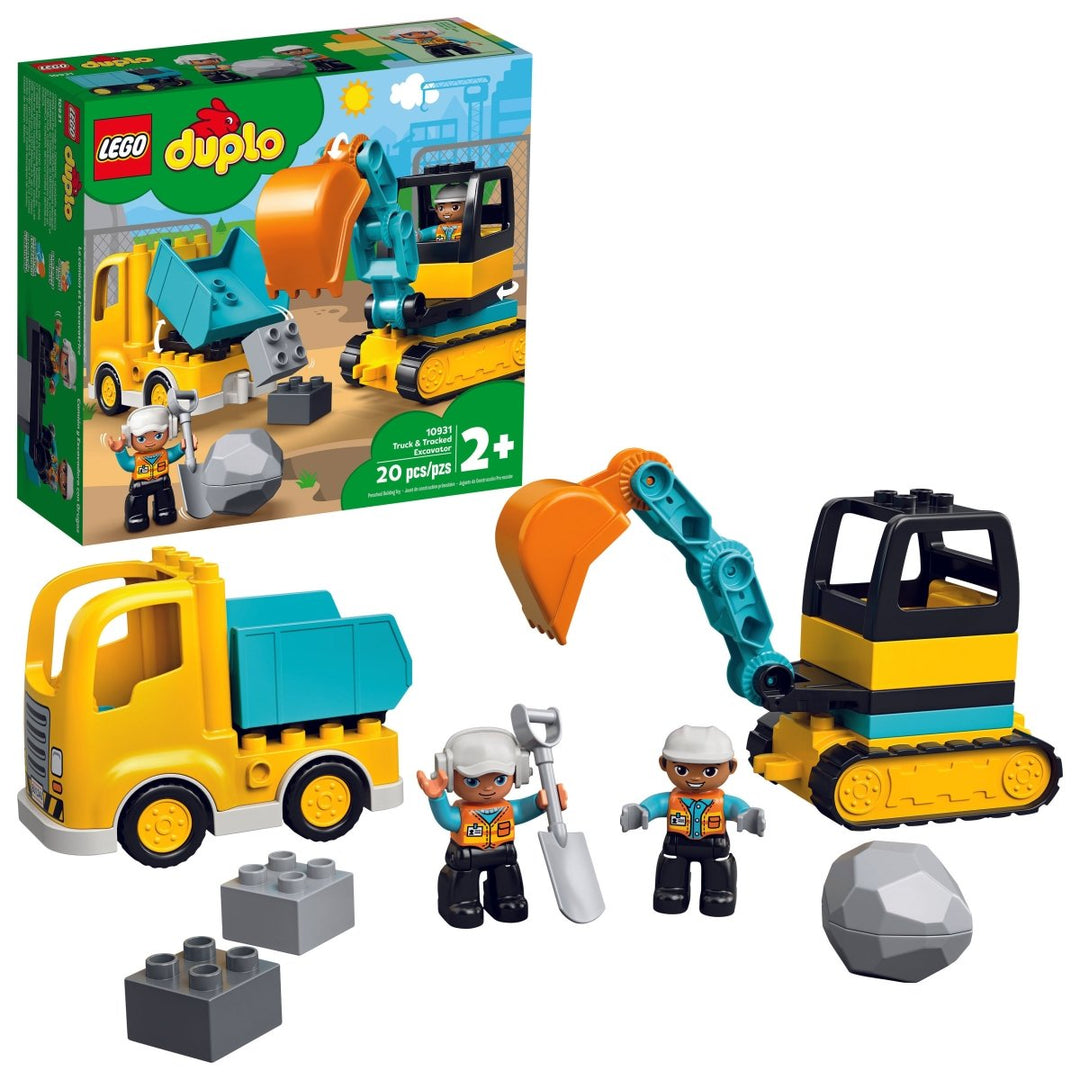 LEGO® DUPLO® Truck & Tracked Excavator-LEGO-Tools 4 Teaching-Classroom Decor and More