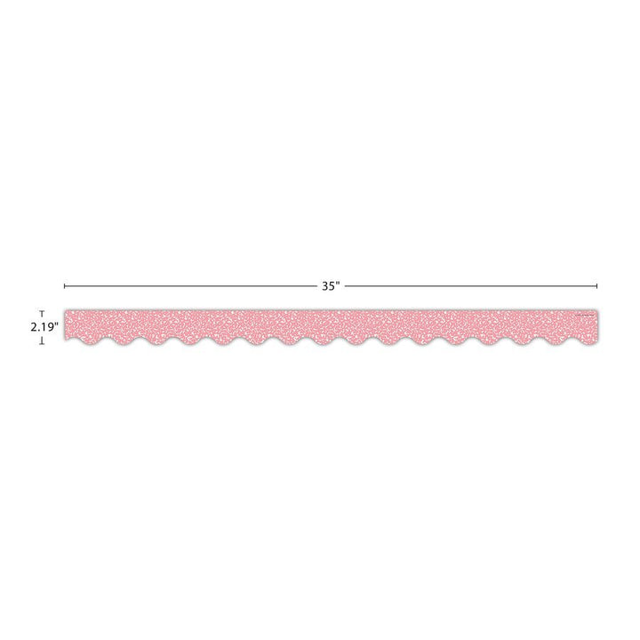 Composition Pink Scalloped Border Trim-Borders-Tools 4 Teaching-Classroom Decor and More