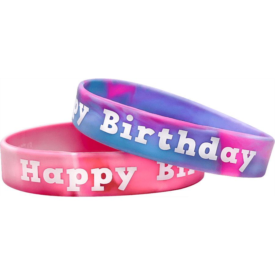 Tie-Dye Happy Birthday Wristbands-Birthday-Tools 4 Teaching-Classroom Decor and More