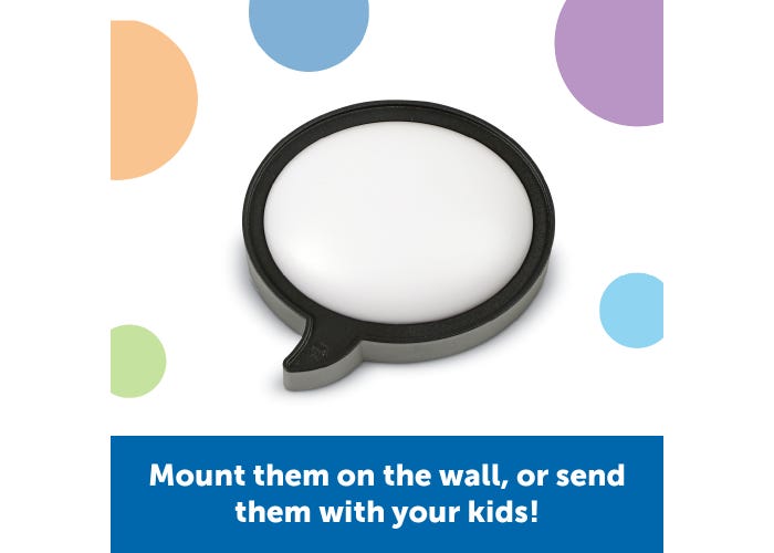 Message Maker Recordable Button - Speech Bubble-Classroom Essentials-Tools 4 Teaching-Classroom Decor and More