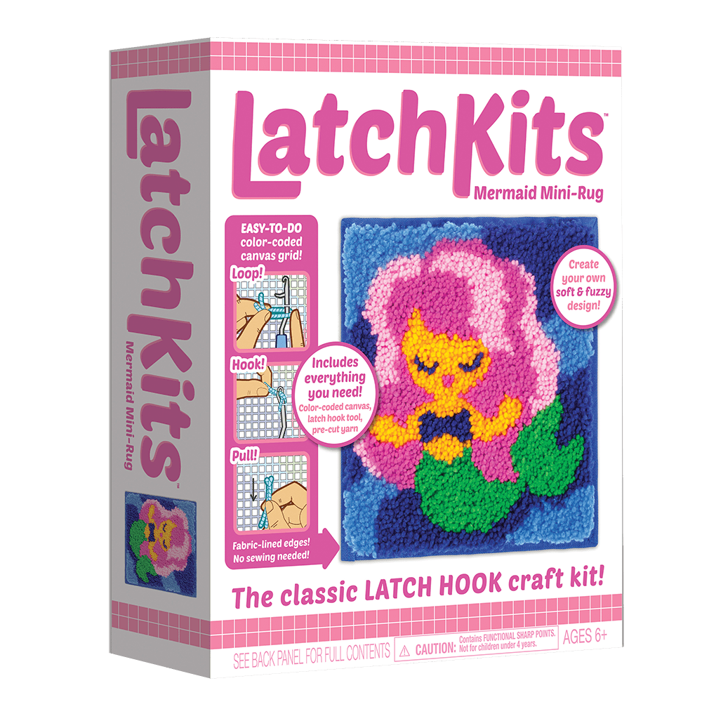 Latchkits™Mermaid Latch Hook Kit-Craft Activity-Tools 4 Teaching-Classroom Decor and More