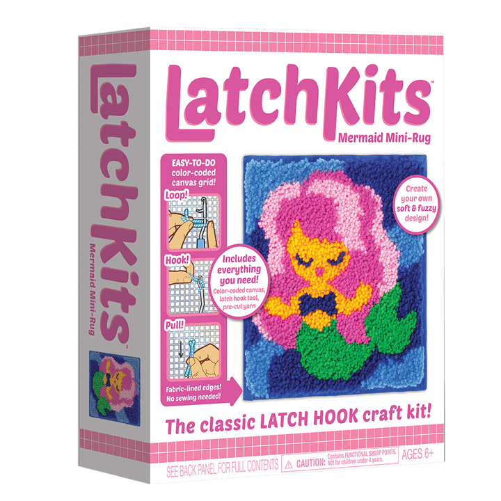 Latchkits™Mermaid Latch Hook Kit-Craft Activity-Tools 4 Teaching-Classroom Decor and More