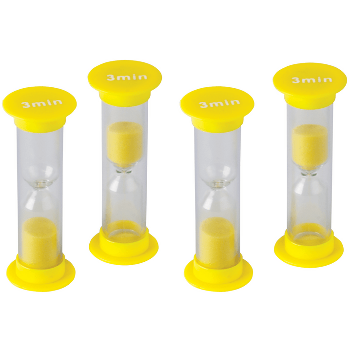 3 Minute Sand Timers - Mini-Classroom Essentials-Tools 4 Teaching-Classroom Decor and More