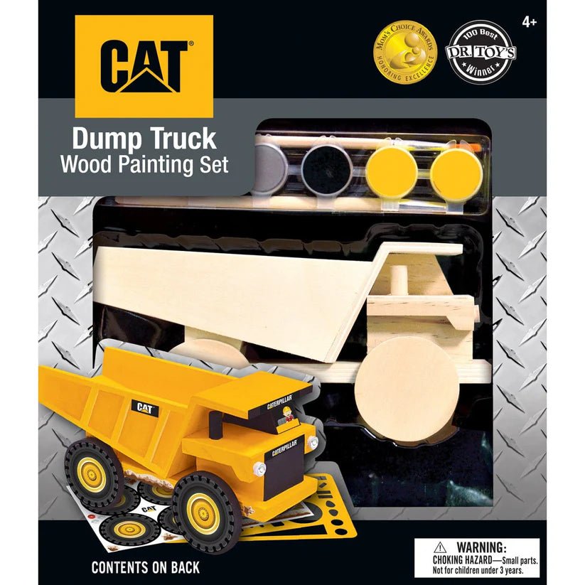 CAT Dump Truck Wood Paint Kit - Tools 4 Teaching