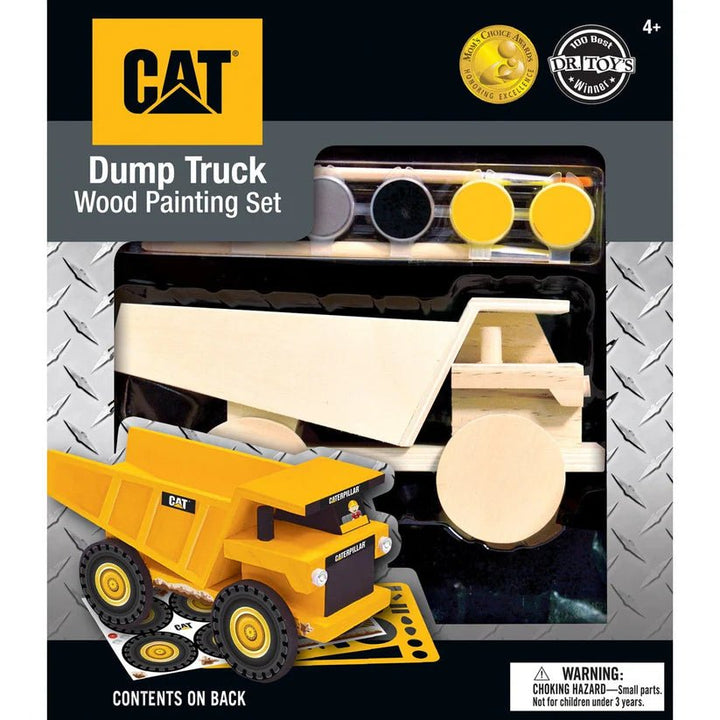 CAT Dump Truck Wood Paint Kit - Tools 4 Teaching