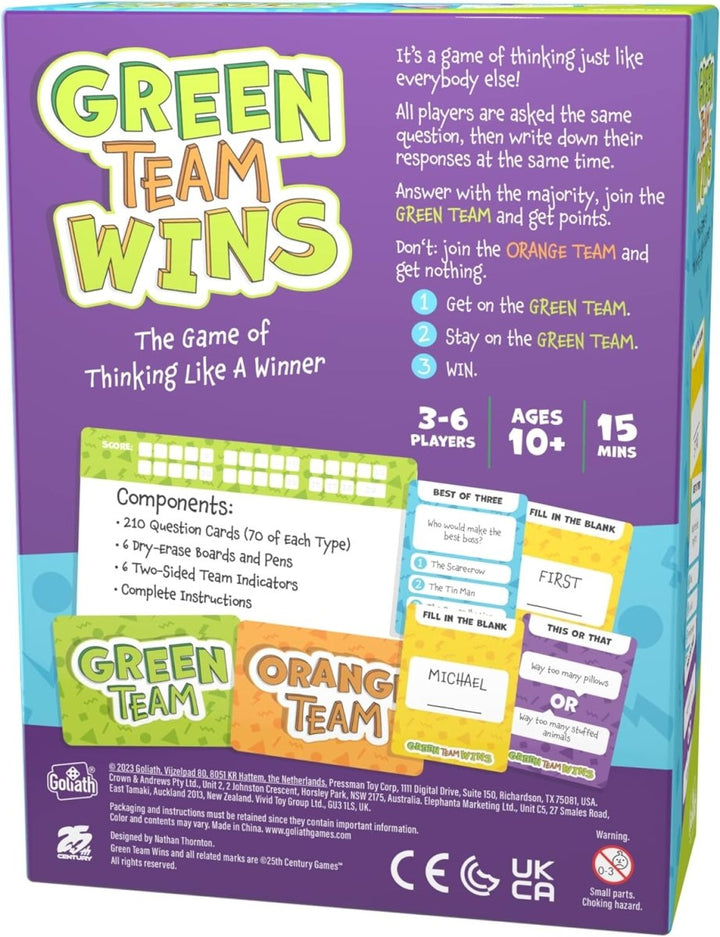 Green Team Wins Game-Games-Tools 4 Teaching-Classroom Decor and More