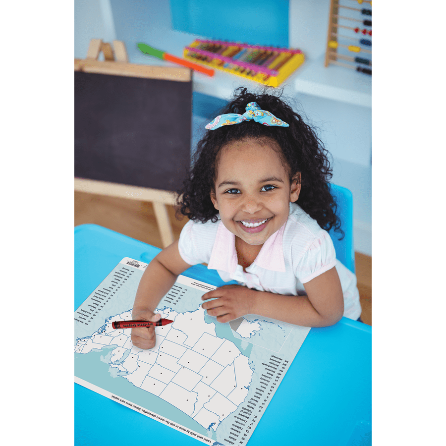 United States of America Map Learning Mat-Teaching Materials-Tools 4 Teaching-Classroom Decor and More