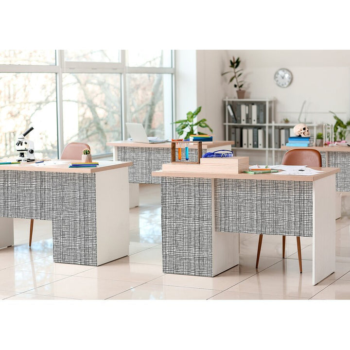 Black Freestyle Grid Peel and Stick Decorative Paper-Bulletin Board Paper - Fadeless-Tools 4 Teaching-Classroom Decor and More