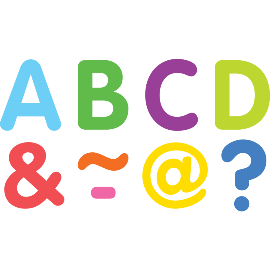 Colorful Classic 2" Magnetic Letters-Magnetic-Tools 4 Teaching-Classroom Decor and More