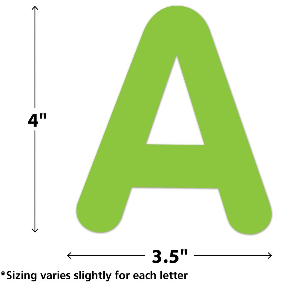 Brights 4" Classic Self-Adhesive Letters Uppercase-Letters-Tools 4 Teaching-Classroom Decor and More