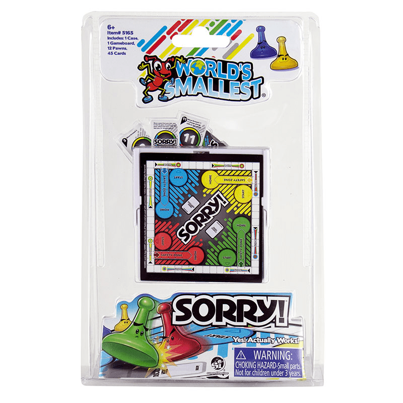 World's Smallest Sorry!-World's Smallest-Tools 4 Teaching-Classroom Decor and More
