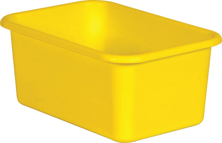 Small Plastic Storage Bin: Yellow-Organization-Tools 4 Teaching-Classroom Decor and More