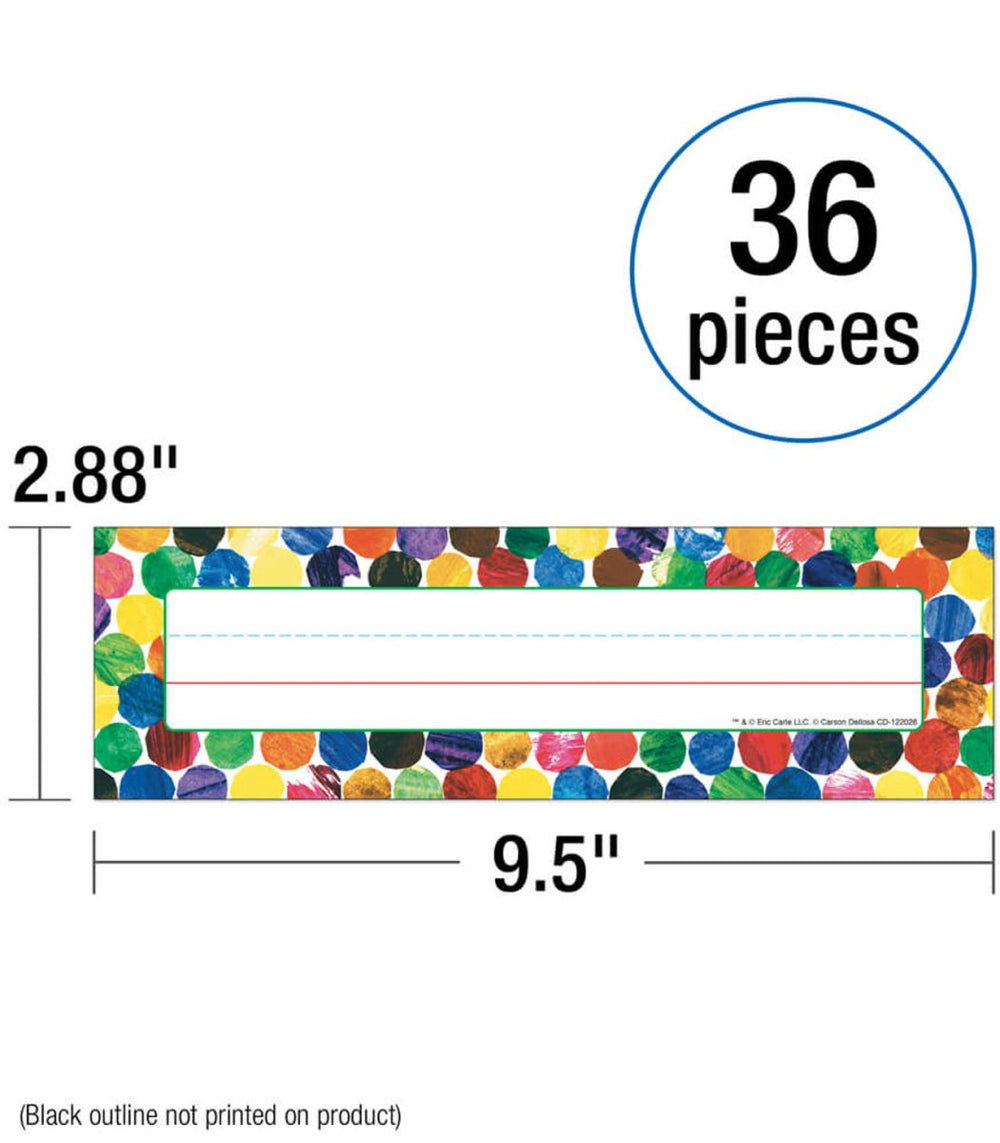 Eric Carle Dots Nameplates - Tools 4 Teaching
