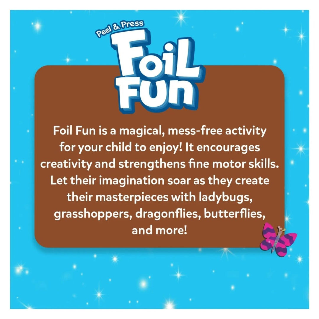 Foil Fun: Bugs & Butterflies | No Mess Art Kit (ages 4-9)-Craft Activity-Tools 4 Teaching-Classroom Decor and More